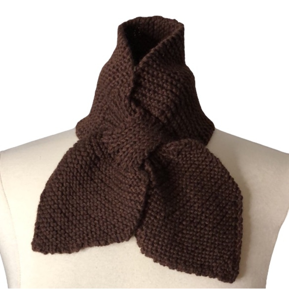 Hand knit adult or kids scarf